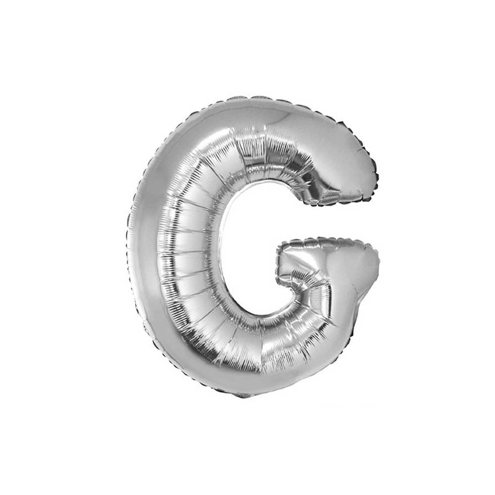 Bokstavballong Sølv 102cm - G