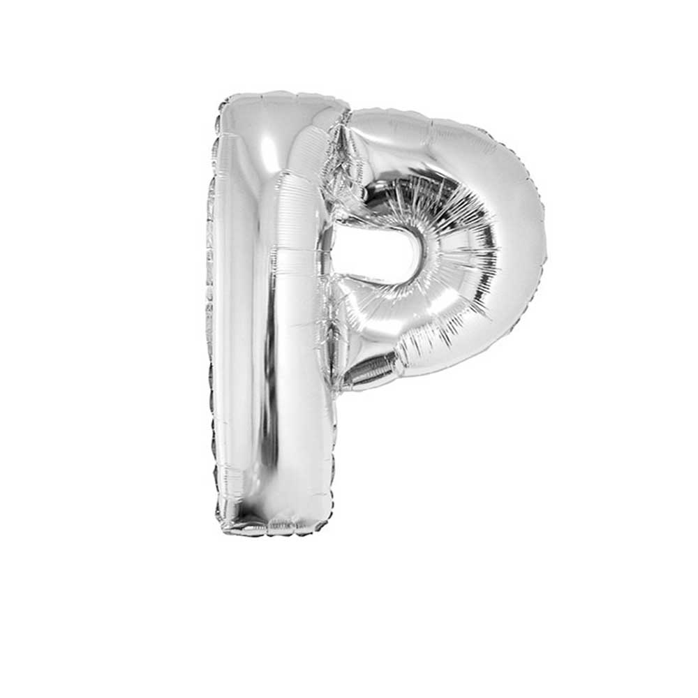 Bokstavballong Sølv 102cm - P