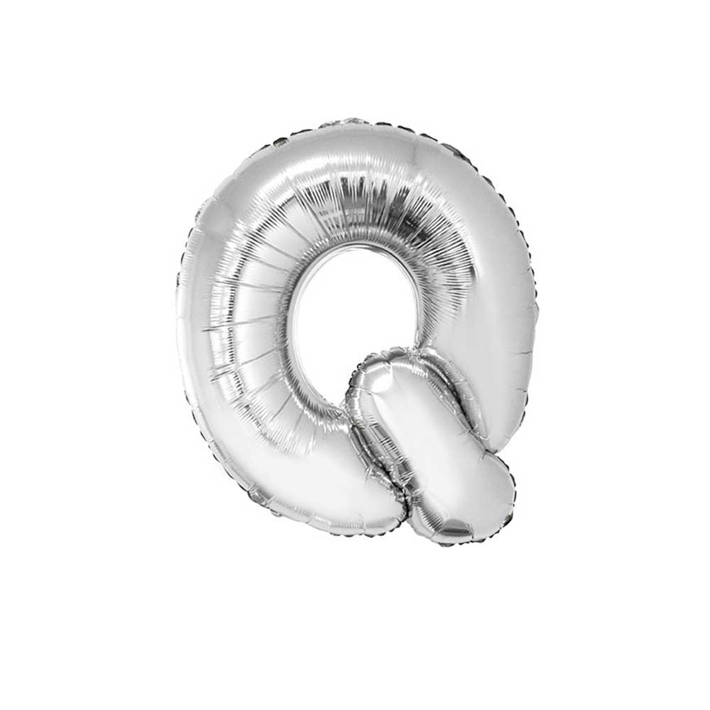 Bokstavballong Sølv 102cm - Q