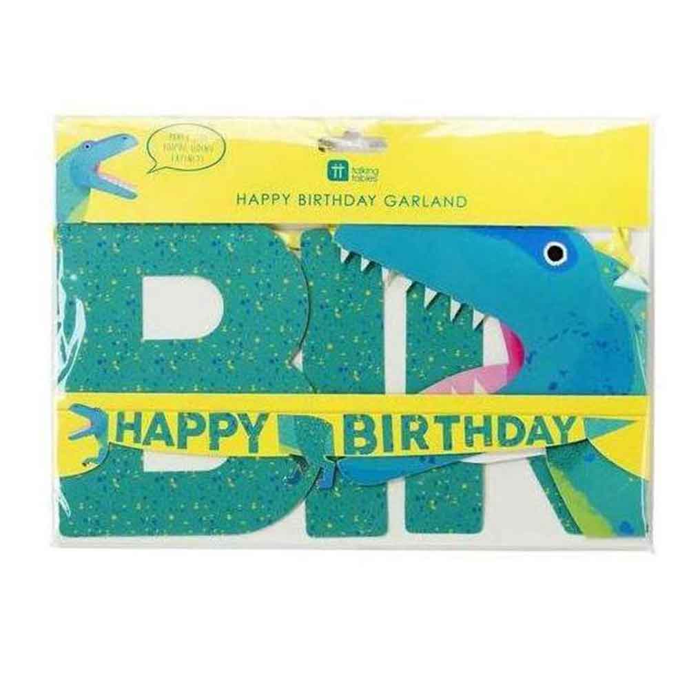Dino Party Happy Birthday Banner 2.5 m.