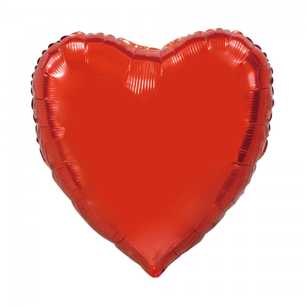 Folieballong Hjerte Rød 90 cm