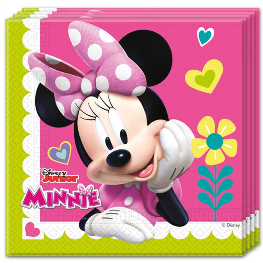 Minni Mus Rosa Servietter 20 stk.