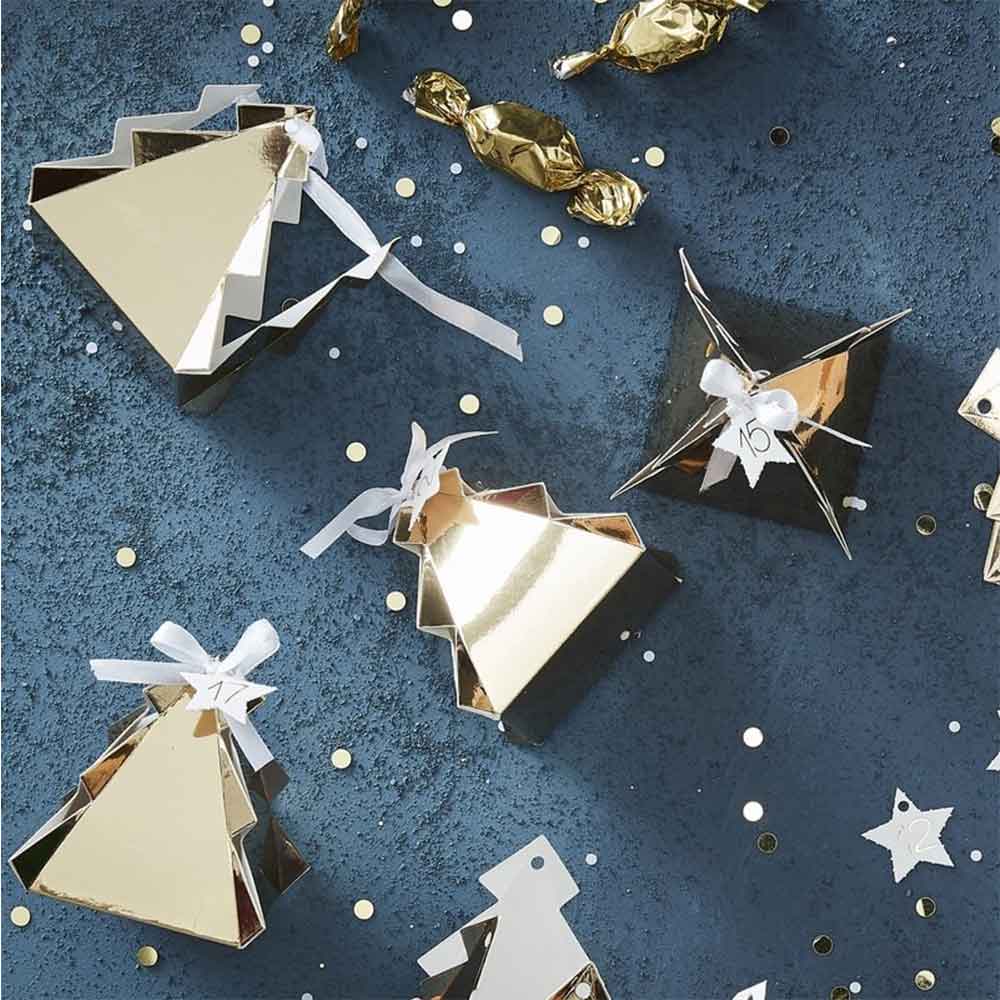 Adventskalender Juletre Pakker