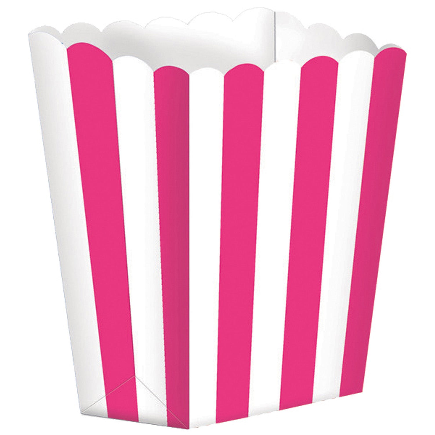 Snackboks Mørk Rosa Striper 5 stk.