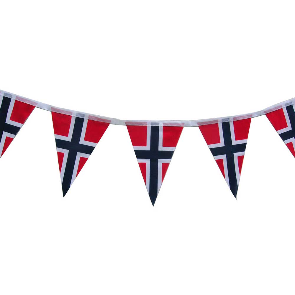 Vimpelgirlander Norsk Flagg