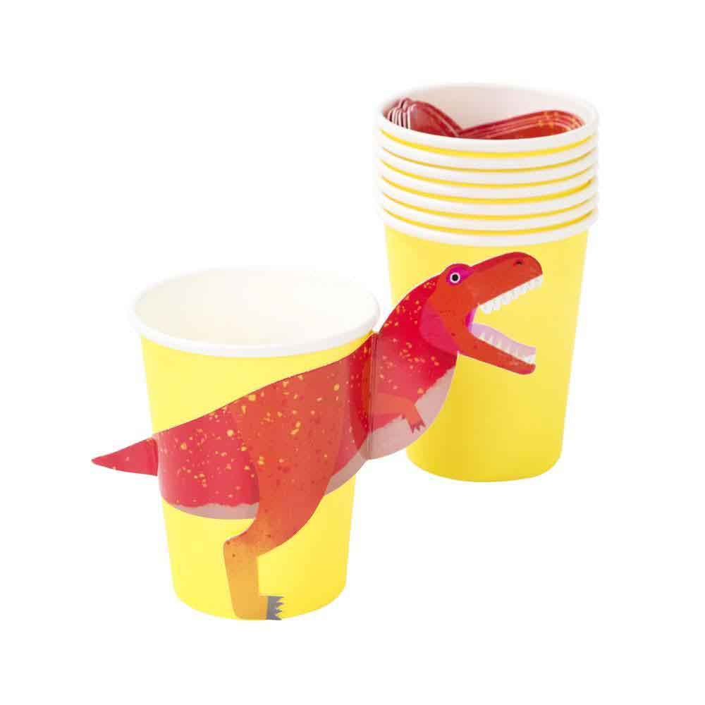 Dino Party Kopper 8 stk.
