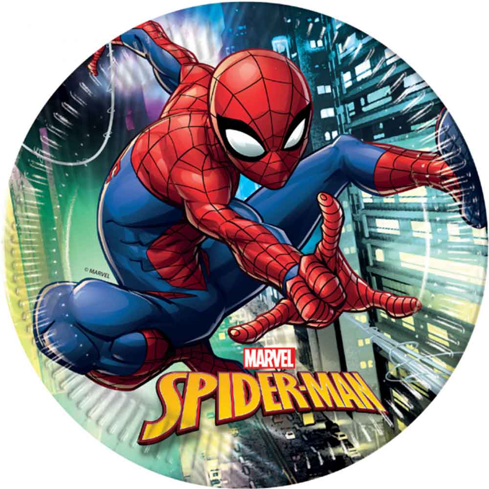Spiderman Team Up Tallerken 8 stk.