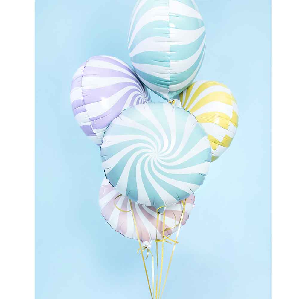Folieballong Candy Pastell Blå