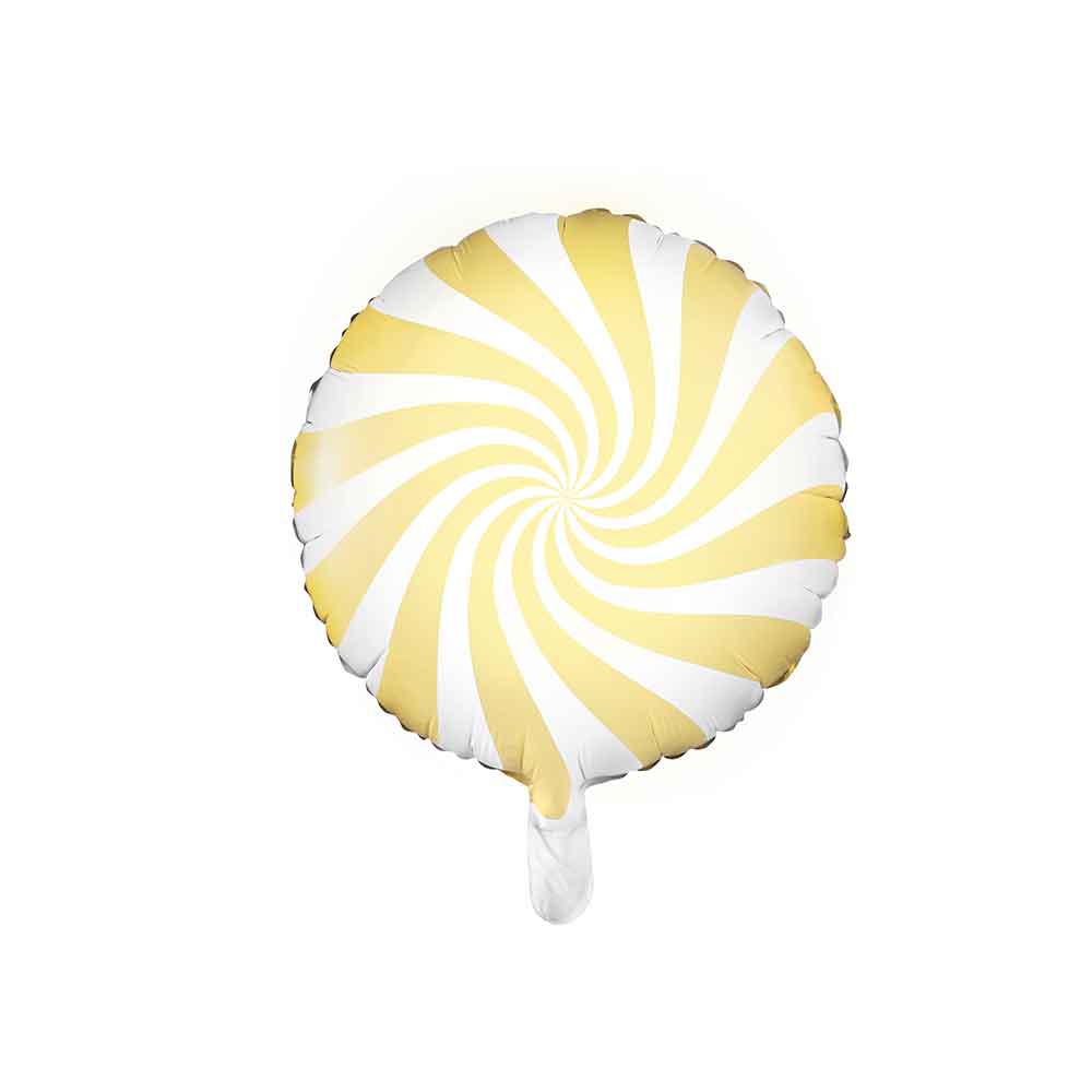 Folieballong Candy Pastell Gul