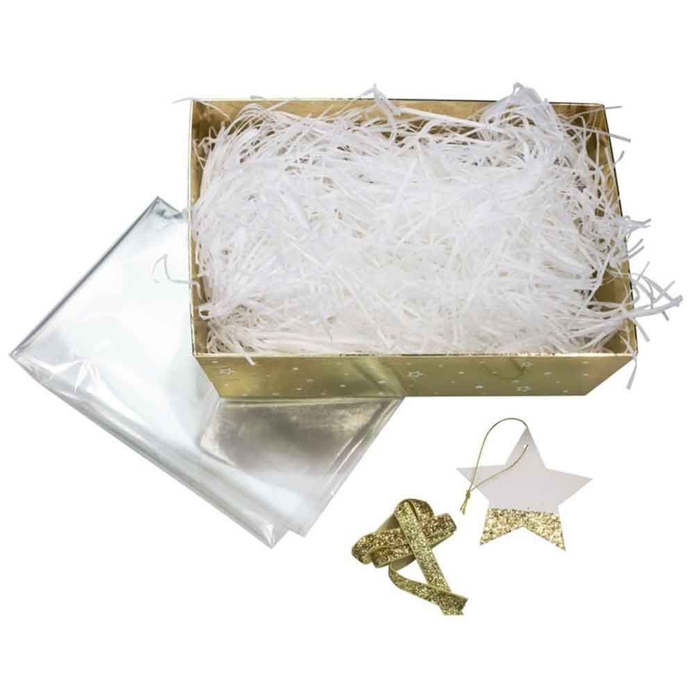 Gold Glitter Julegavekurv Making Kit