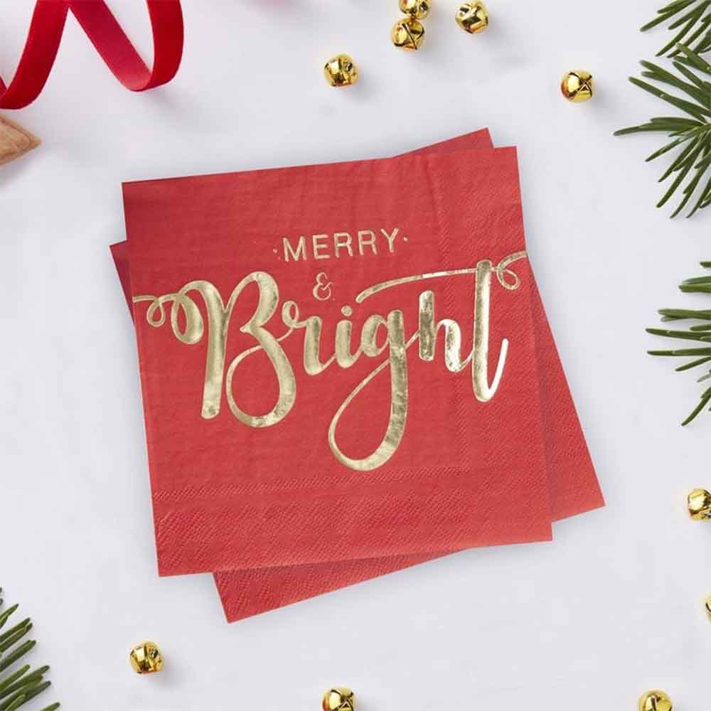 Merry And Bright Servietter 20 stk.