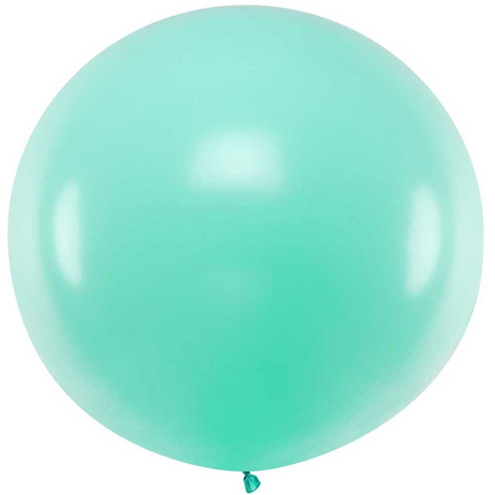 Stor Ballong 1 m. Pastell Lys Mint