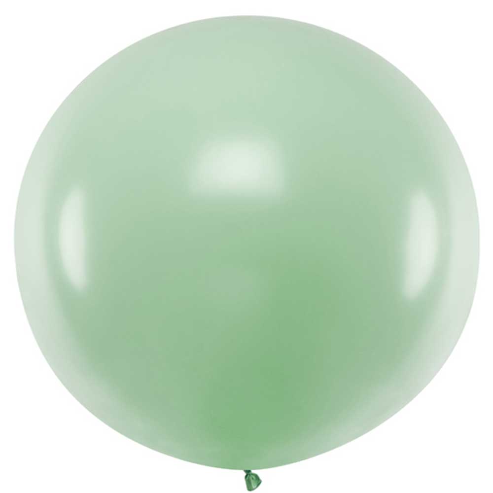 Stor Ballong 1 m. Pastell Lys Grønn