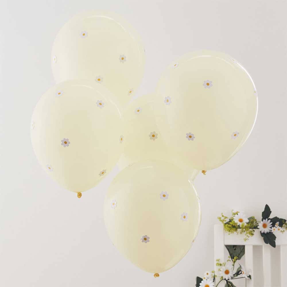 Daisy Crazy Blomster Ballonger 5 stk