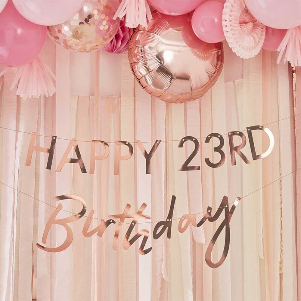 Mix It Up Lag Ditt Eget Banner Happy Birthday Rosegull