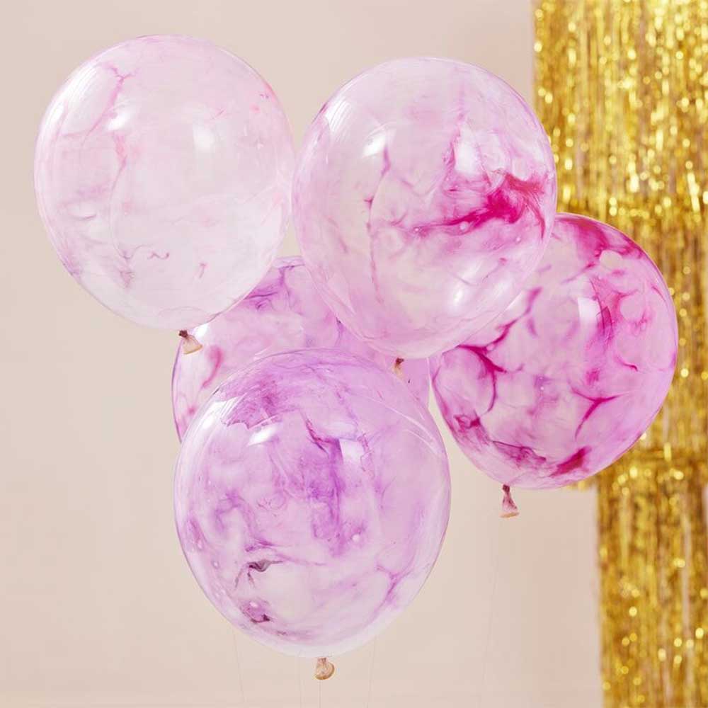 Mix It Up Rosa Maling DIY Ballong 5 stk.