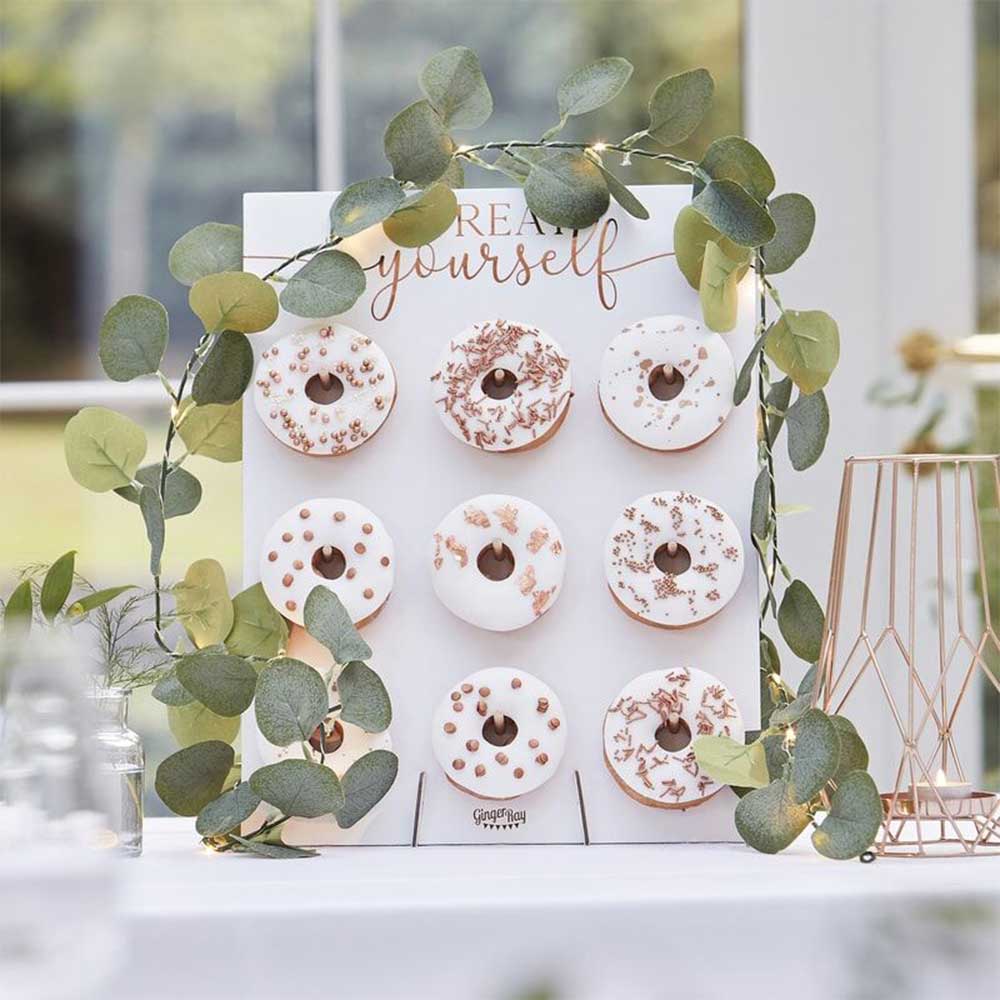 Botanical Wedding Kunstig Eucalyptus Girlander LED Lys