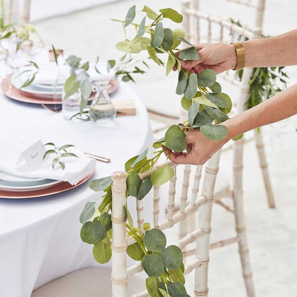 Botanical Wedding Kunstig Eucalyptus Girlander