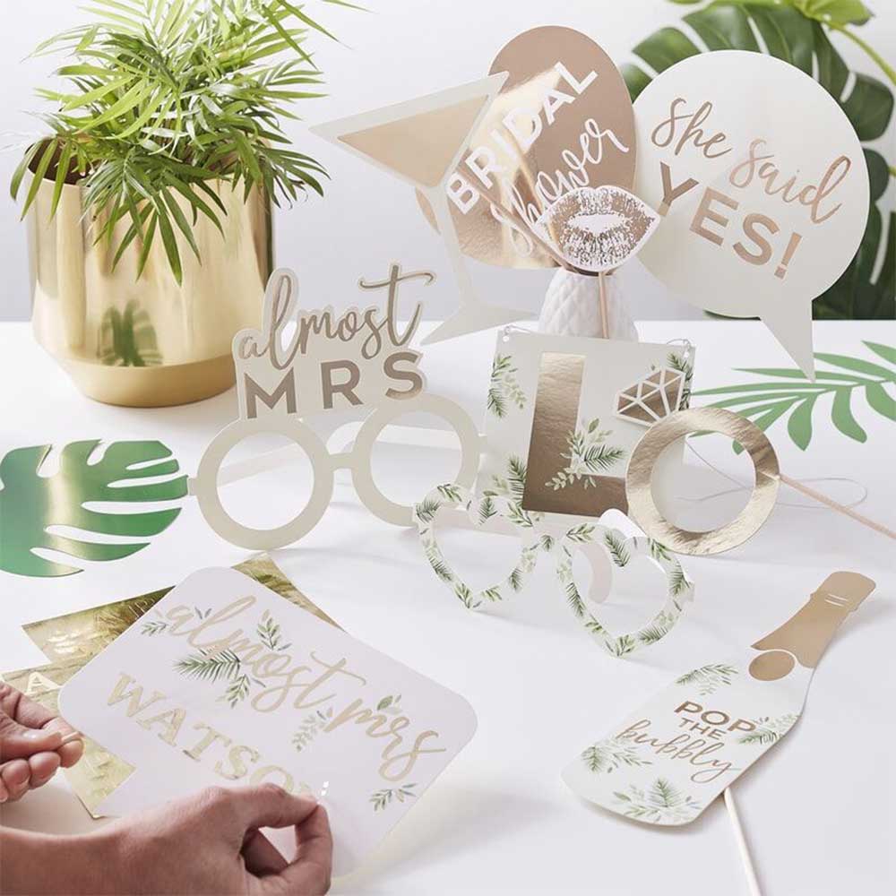 Bride To Be Gullfolie Skreddersy Dine Photobooth Props