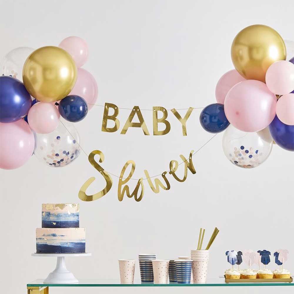 Gender Reveal Baby Shower Girlander Ballongbue