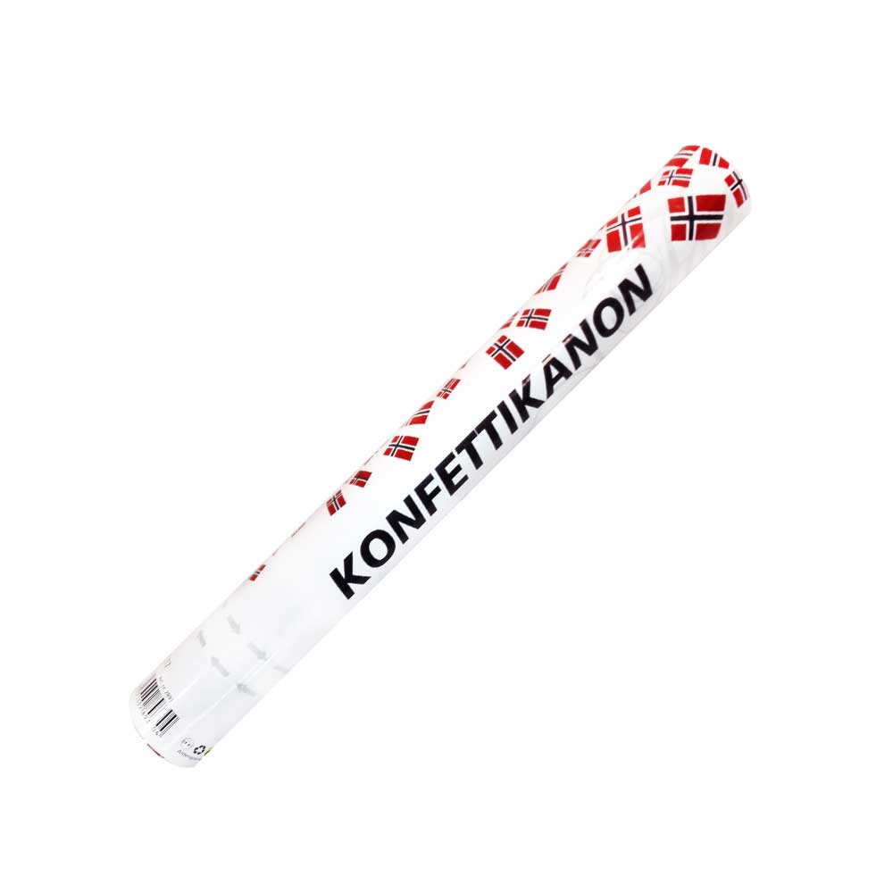 17 mai konfetti kanon m/norske flagg