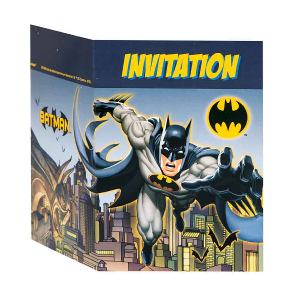 Batman Invitasjoner 8 stk.