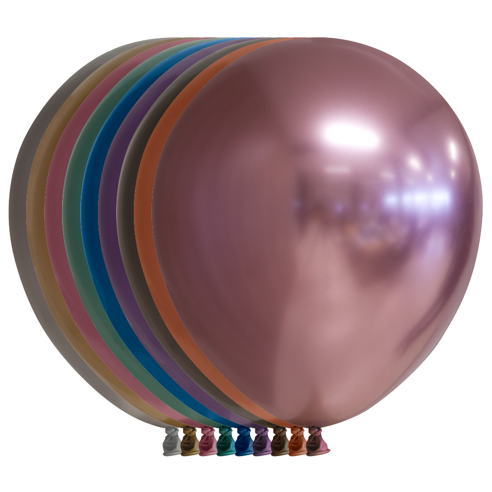 Ballonger Chrome 10 stk - Velg Farge