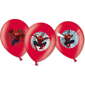Spiderman Ballonger 6 stk