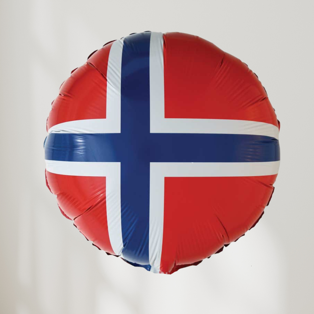 Folieballong Norsk Flagg