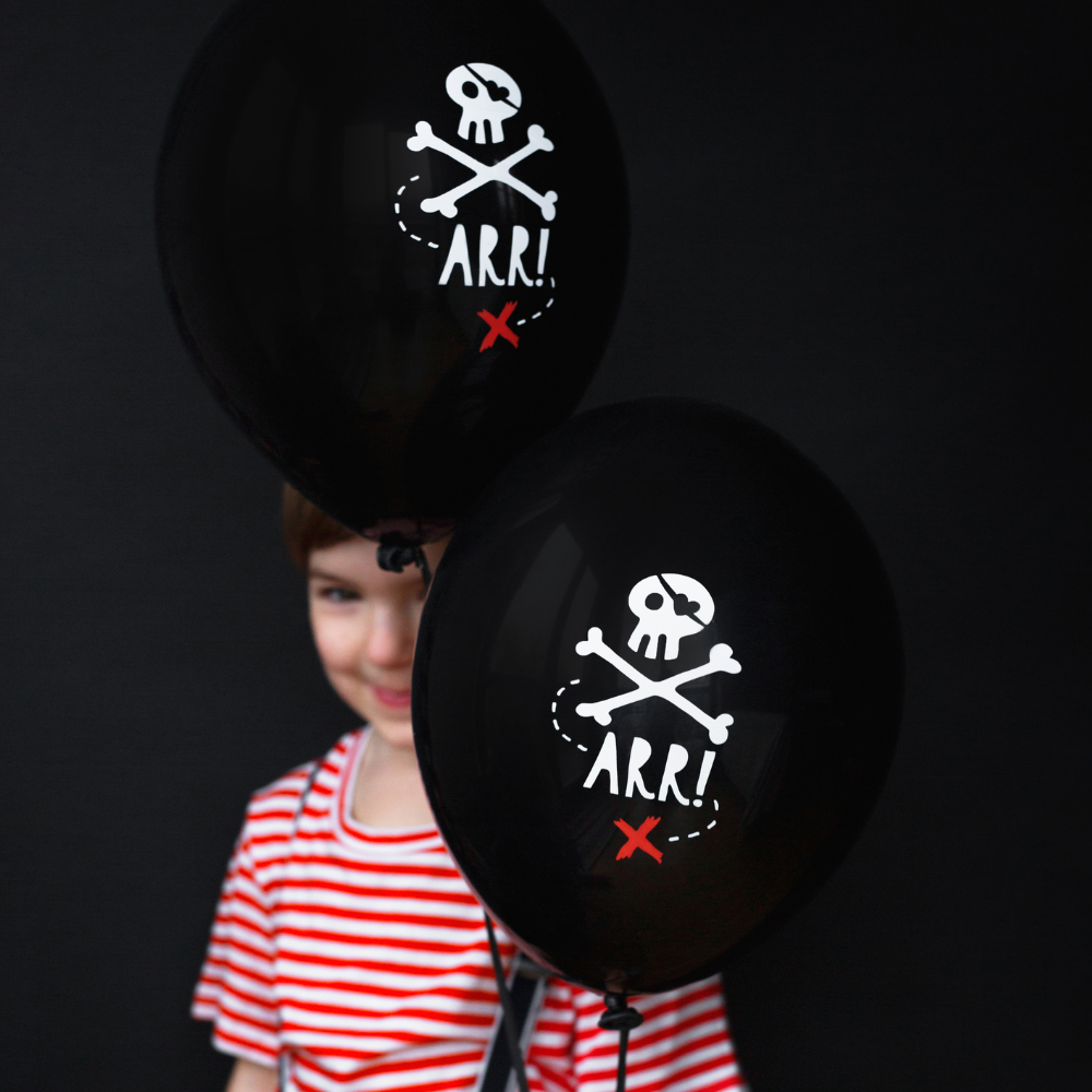 Piratparty Ballonger 6 stk.