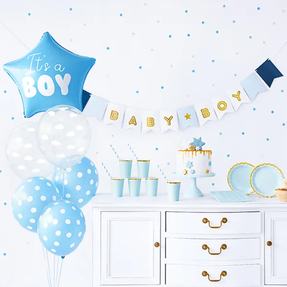 It's A Boy Babyshower Dekorasjonspakke 6 pers.