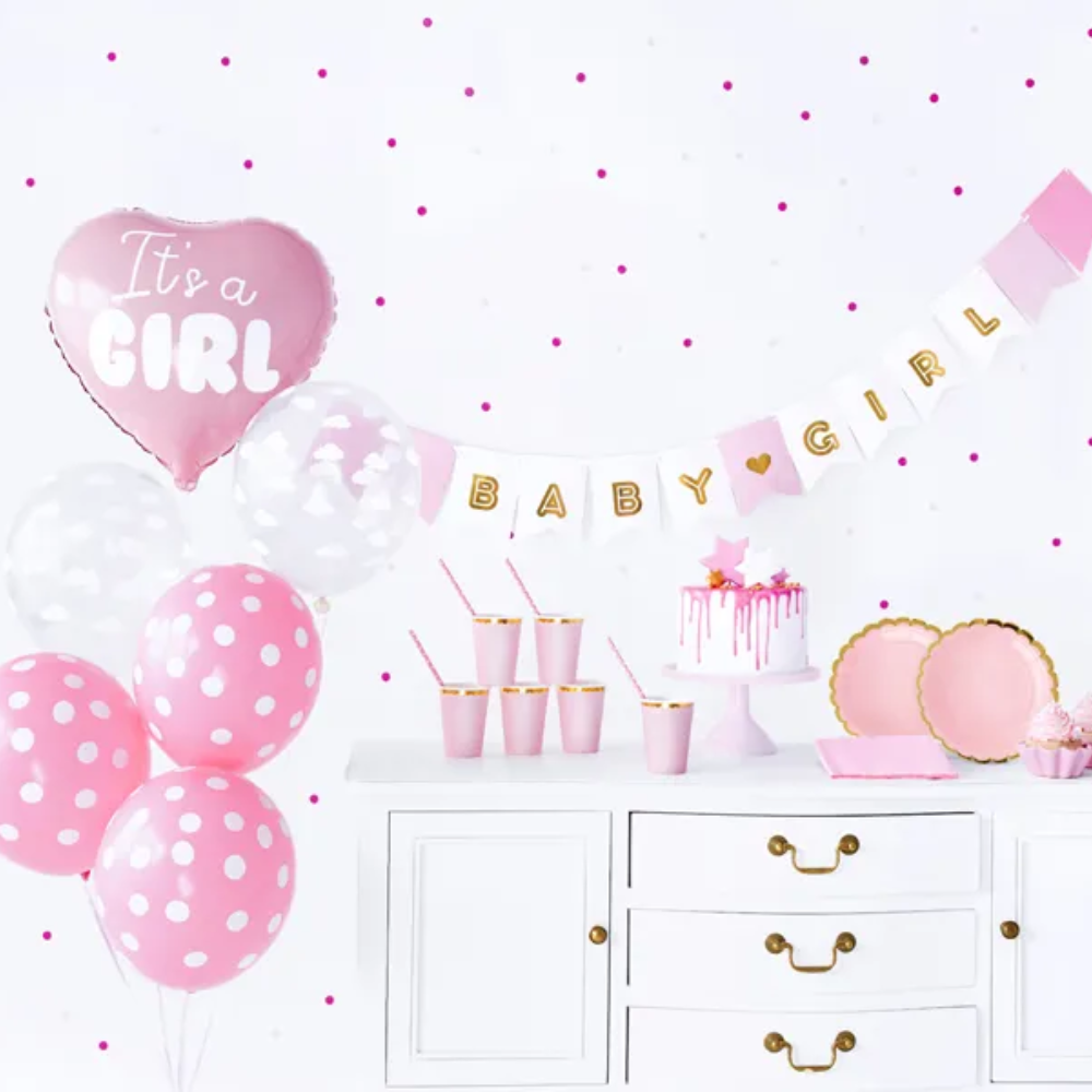 It's A Girl Babyshower Dekorasjonspakke 6 pers.