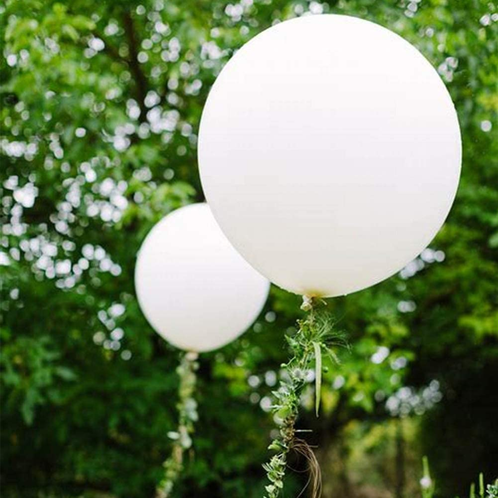 Stor Ballong Hvit Pastell 1 Meter