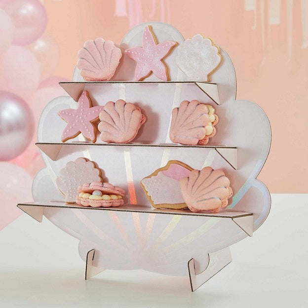 Havfrue Pastell Cupcake Stand