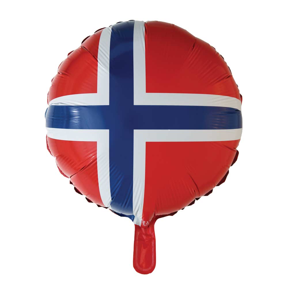 Folieballong Norsk Flagg